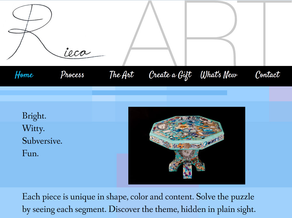 Rieca ART web page project