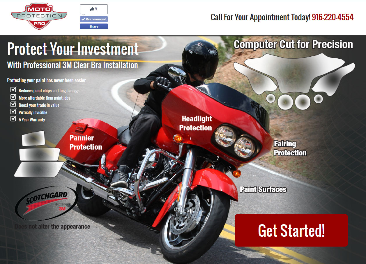 Motorcycle Paint Protection – Splash Page