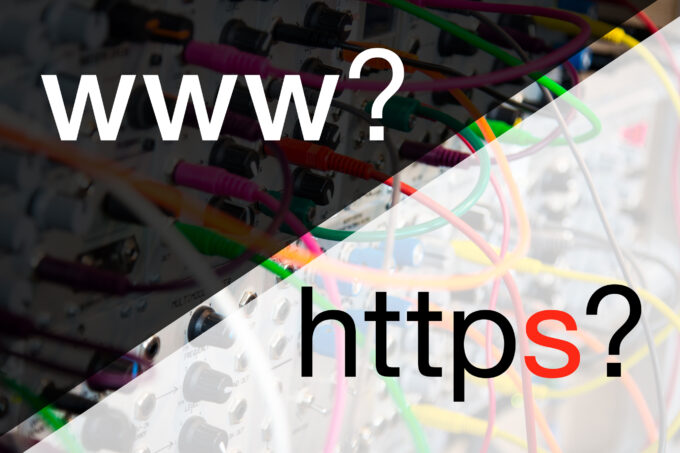 www and https in URLs