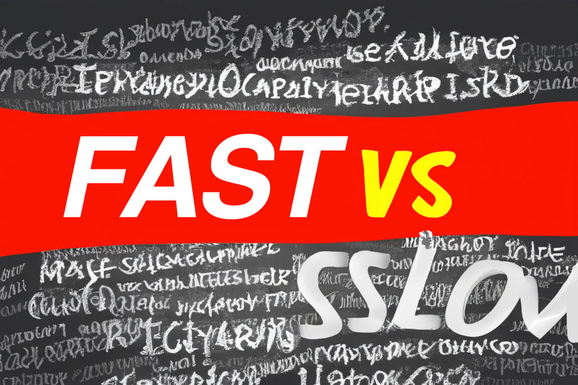 Fast vs Slow Website