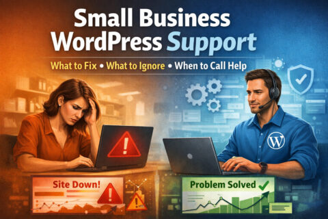 small business wordpress site support